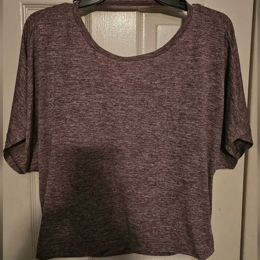 ATHLETIC ‎ PURPLE SHORT SLEEVE TOP 2X
